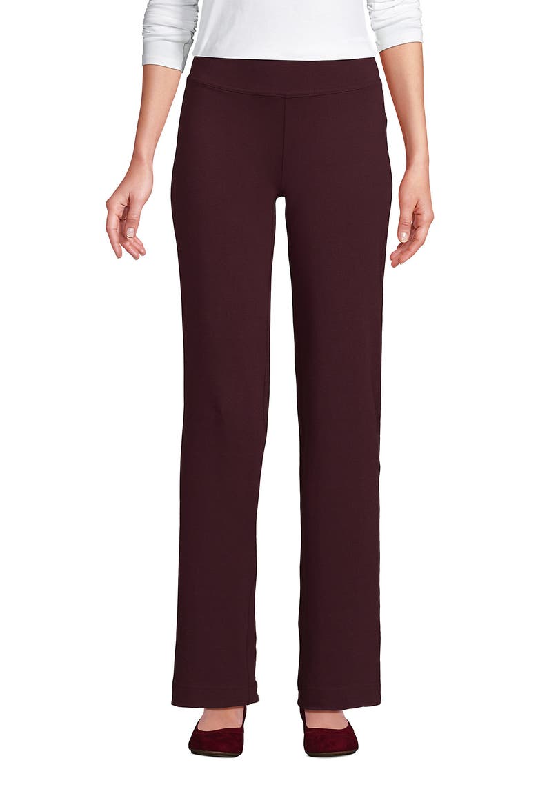 Starfish Mid Rise Straight Leg Pants, Main, color, Lush Burgundy