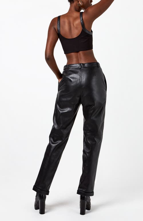 As By Df Denise Recycled Leather Trouser In Black