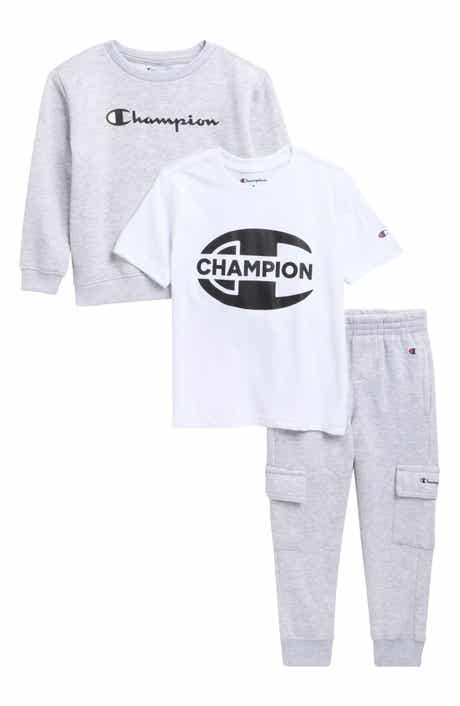 Kids' Crewneck T-Shirt, Hoodie & Joggers Set
