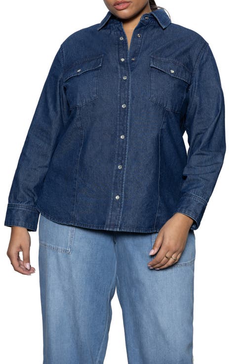 The Denim Western Shirt (Plus)