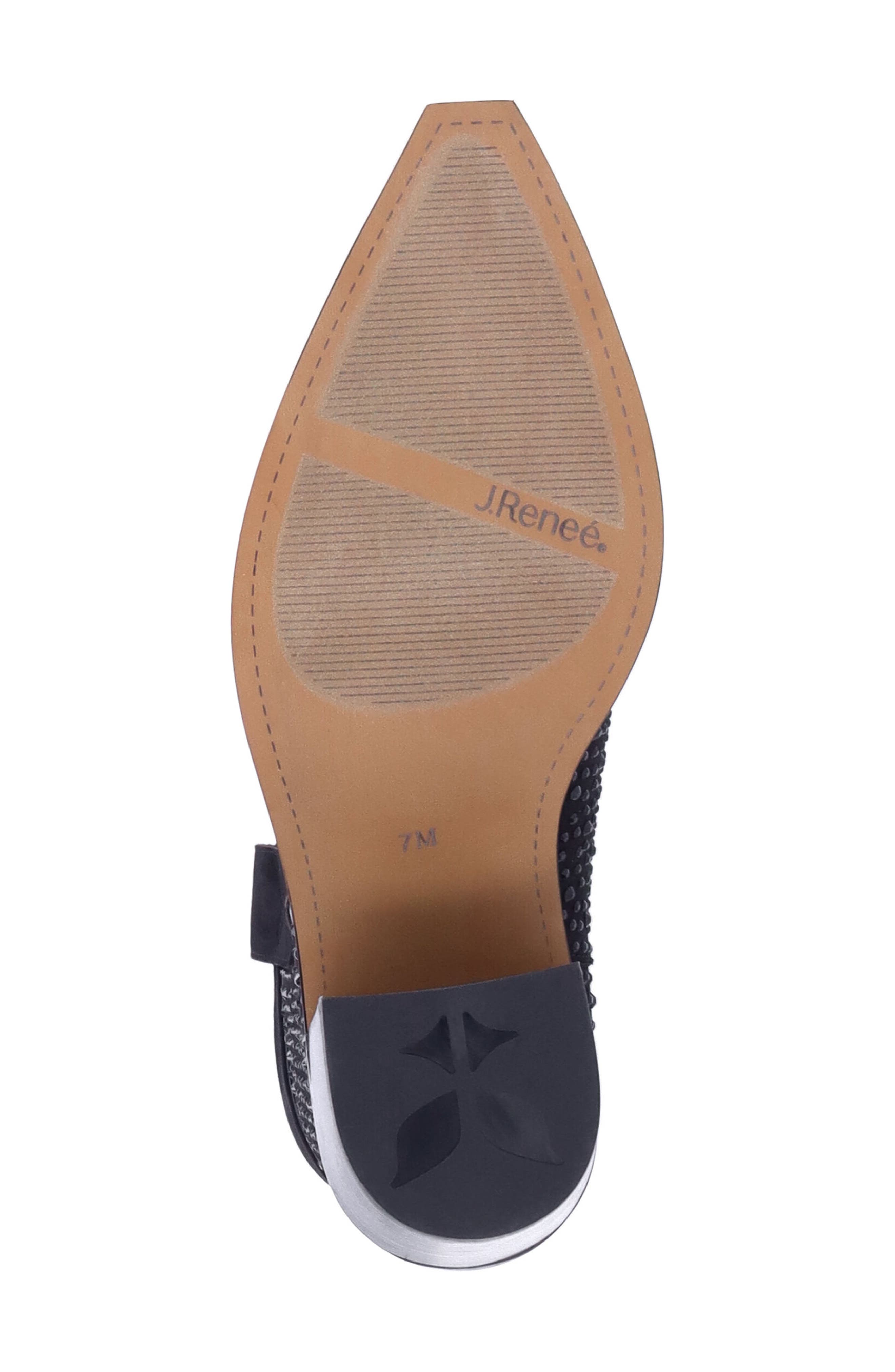 J. Reneé Laylani Pointed Toe Western Boot, Alternate, color, Black