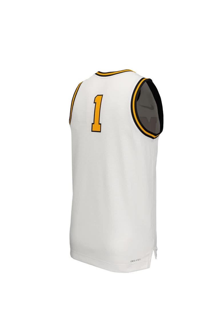 Men's Nike  White Missouri Tigers Retro Replica Basketball Jersey, Alternate, color, White