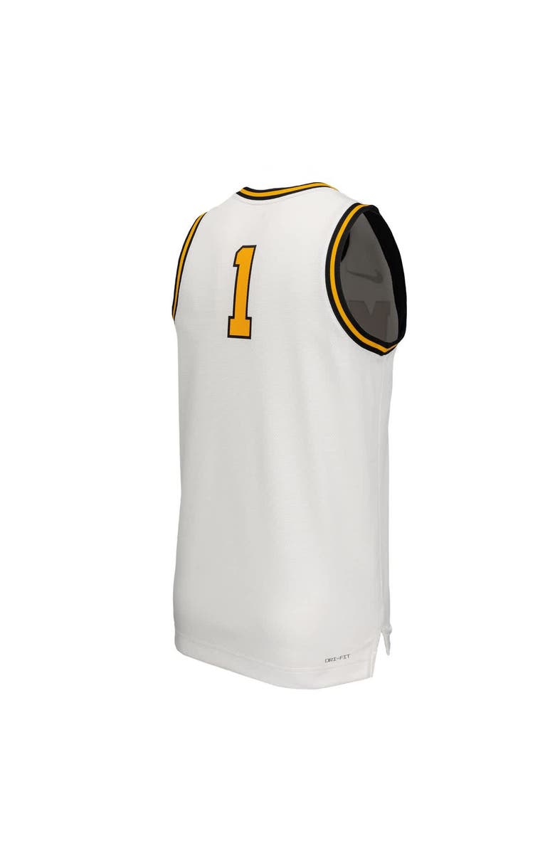 Nike Men's Nike White Missouri Tigers Retro Replica Basketball Jersey, Alternate, color, White