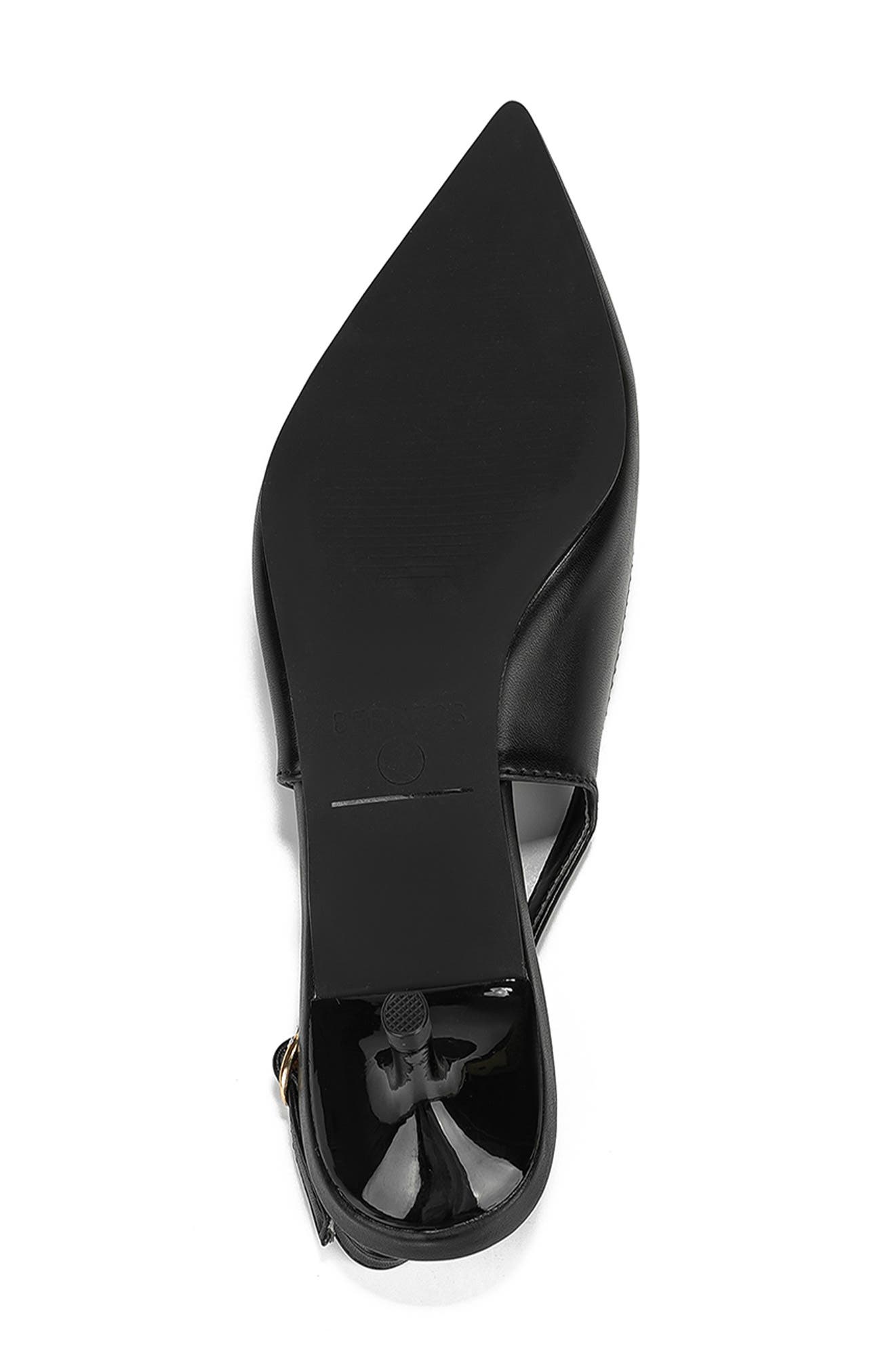 BERNESS Christina Pointed Toe Slingback Pump, Alternate, color, Black