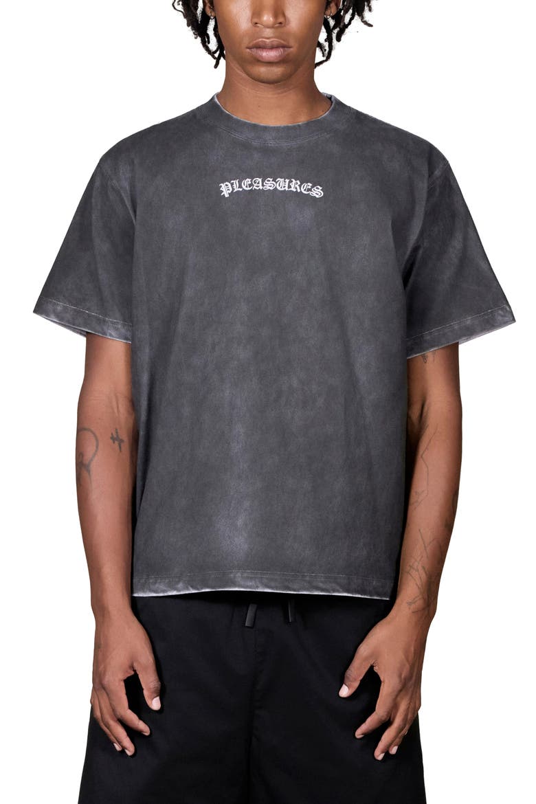 Spray Heavyweight Graphic T-Shirt, Main, color, BLACK