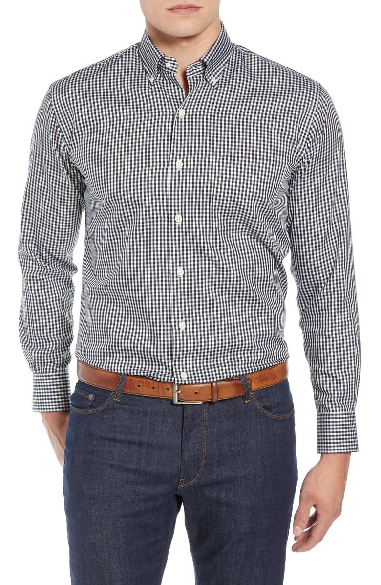 Peter Millar Crown Soft Gingham Regular Fit Shirt, Main, color,