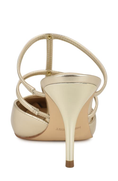 Nine West Tianala Pointed Toe Mule In Gold