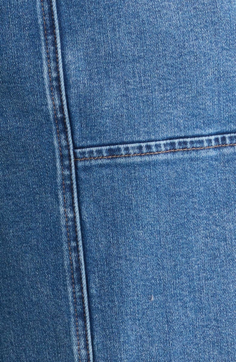 NYDJ Simone Raw Hem High Waist Wide Leg Utility Jeans, Alternate, color, Salton