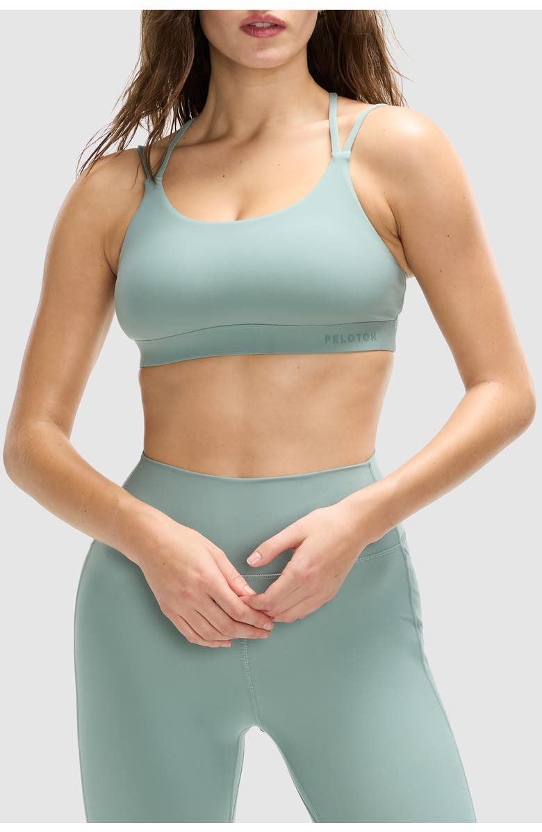 Peloton Cadent Strappy Y Back Bra, Main, color, Chinois Green