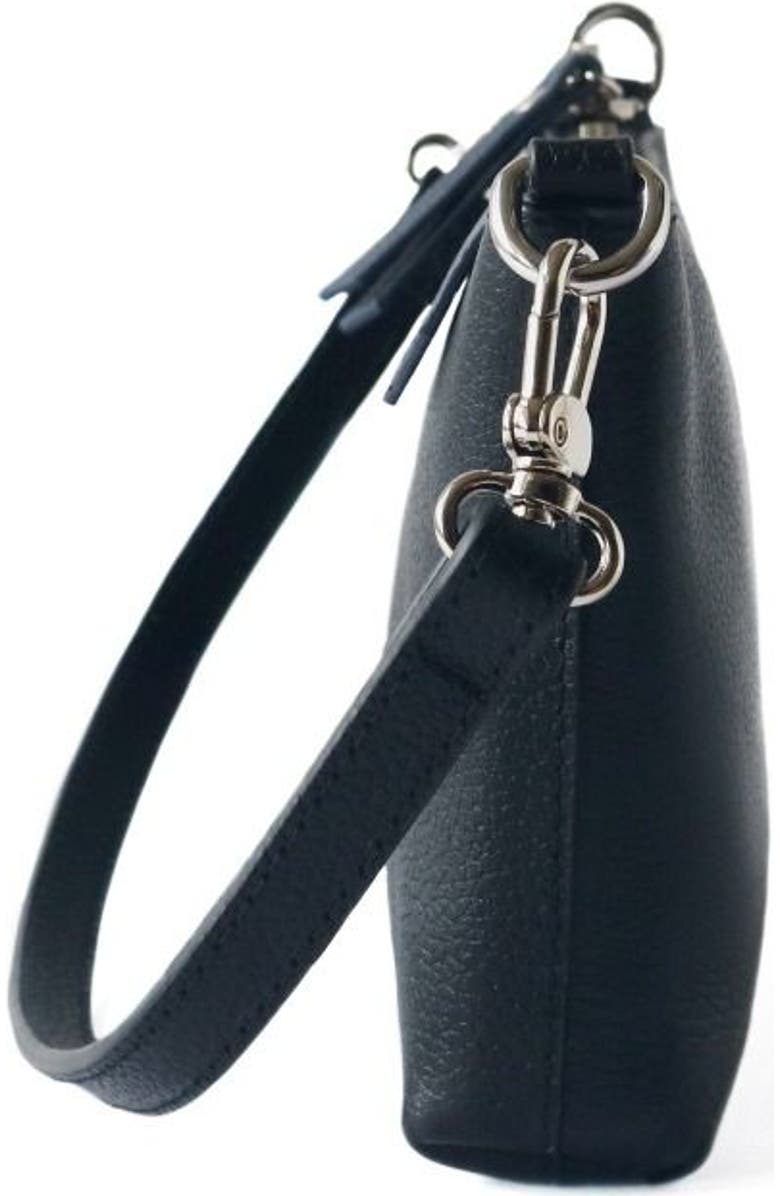 Tin Marin Elia Convertible Leather Bag - Clutch, Shoulder & Crossbody, Alternate, color, Black