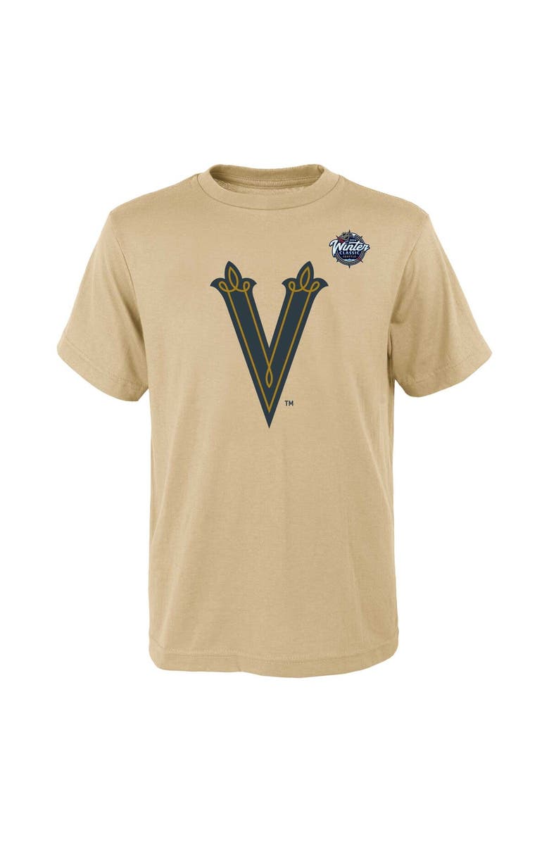 Outerstuff Youth Jack Eichel Cream Vegas Golden Knights 2024 NHL Winter Classic Name & Number T-Shirt, Alternate, color, 