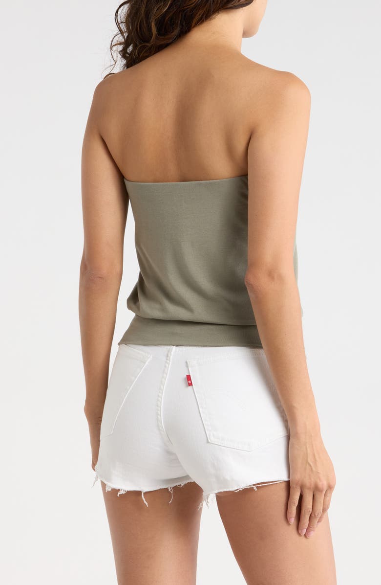 Madden Girl Banded Hem Tube Top, Alternate, color, Laurel Oak