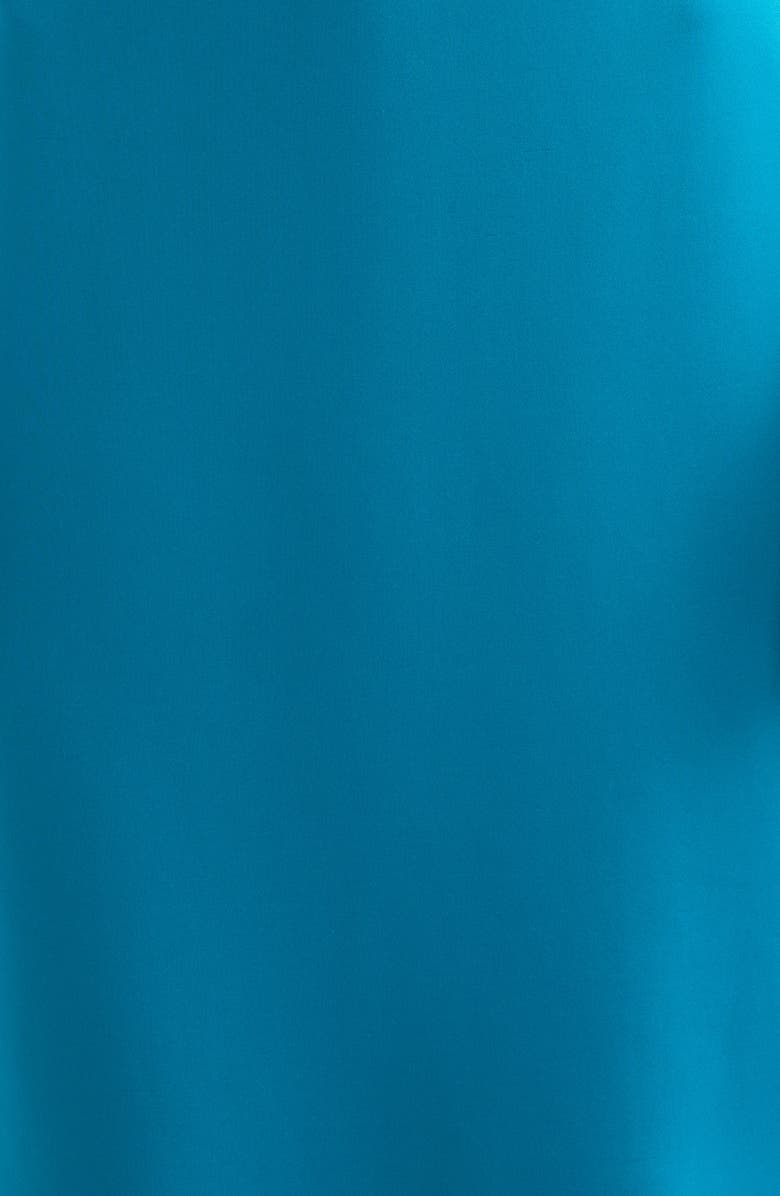 Eliza J Pleated Off the Shoulder Cocktail Dress, Alternate, color, Ocean