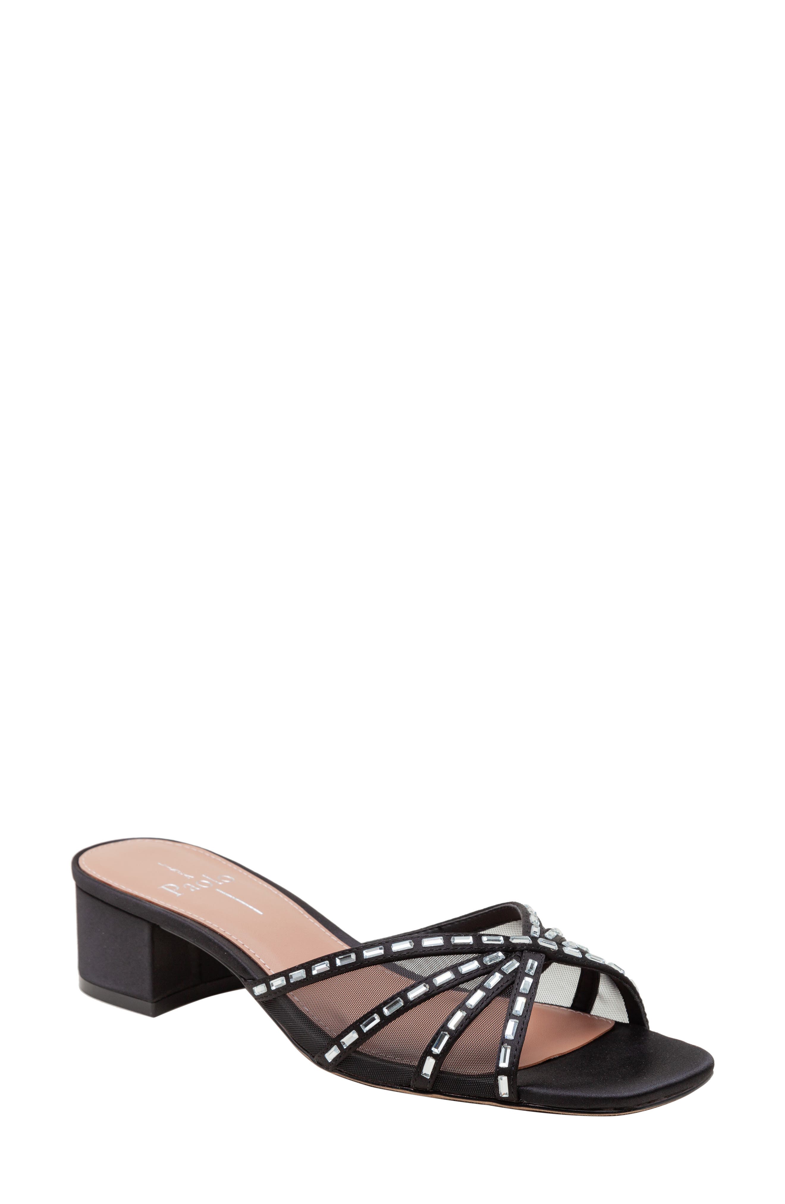 Linea Paolo Ivona Slide Sandal, Main, color, Black