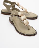 Forever & Always Shoes Giulia Leather Flat Sandal
