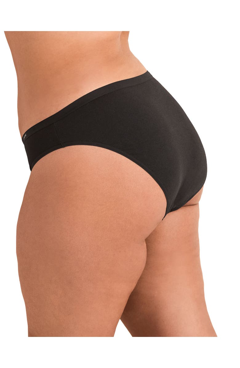 Adore Me Everly Bikini Panties, Alternate, color, Black