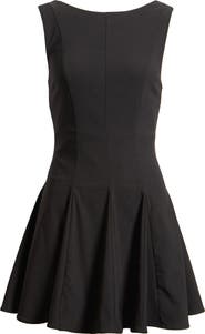BP. Bateau Neck Fit & Flare Minidress