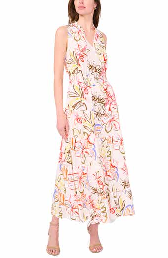 Sleeveless Tiered Maxi Dress