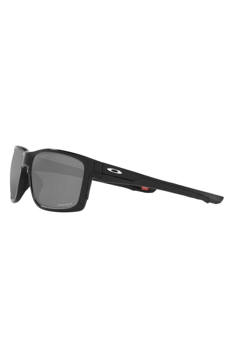Oakley Mainlink 61mm Prizm<sup>™</sup> Rectangular Sunglasses, Alternate, color, Shiny Black