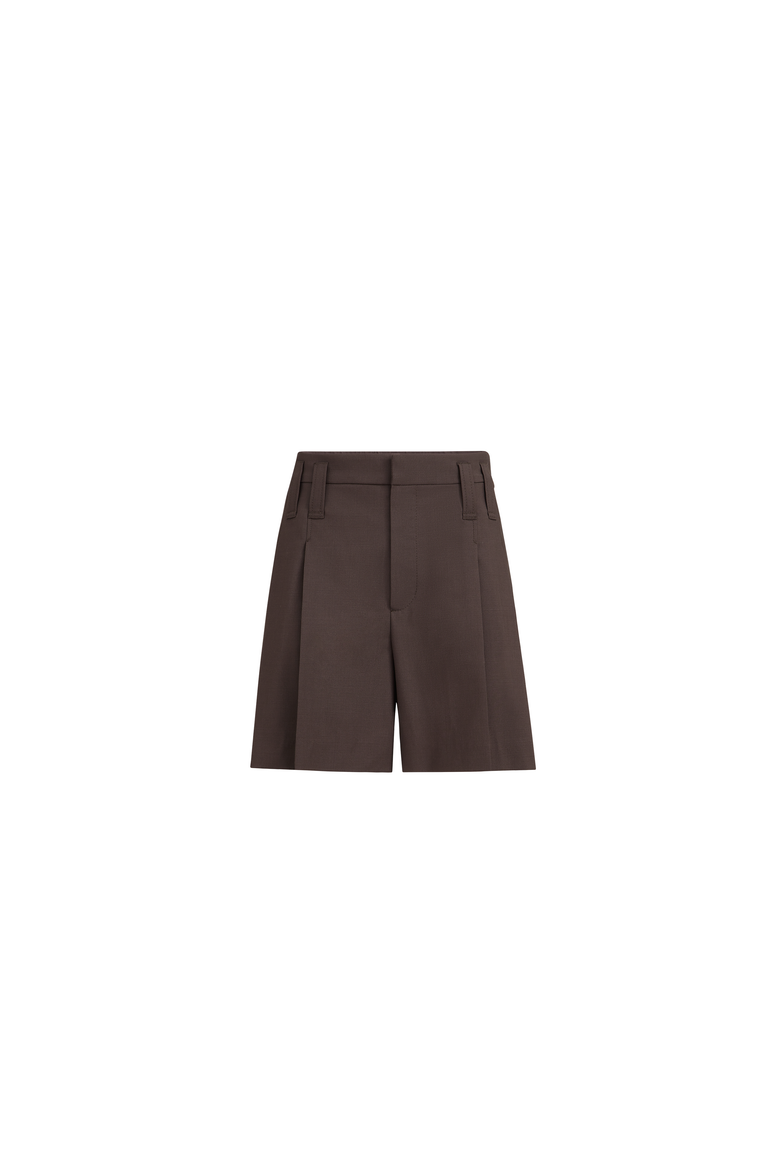 Formal shorts with monili, Alternate, color, Cocoa