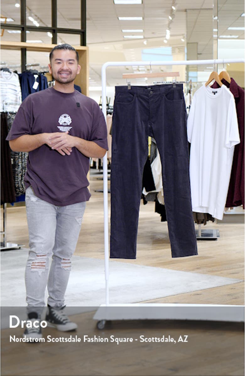 Slim Fit Stretch Corduroy Pants, sales video thumbnail