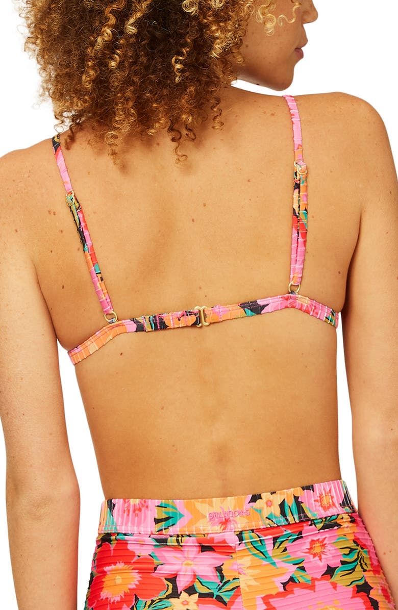 Billabong x Sincerely Jules Feel the Grove Triangle Swim Top, Alternate, color, 