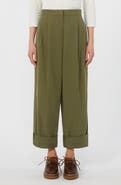 Weekend Max Mara Bronzo Pleated Cuff Pants