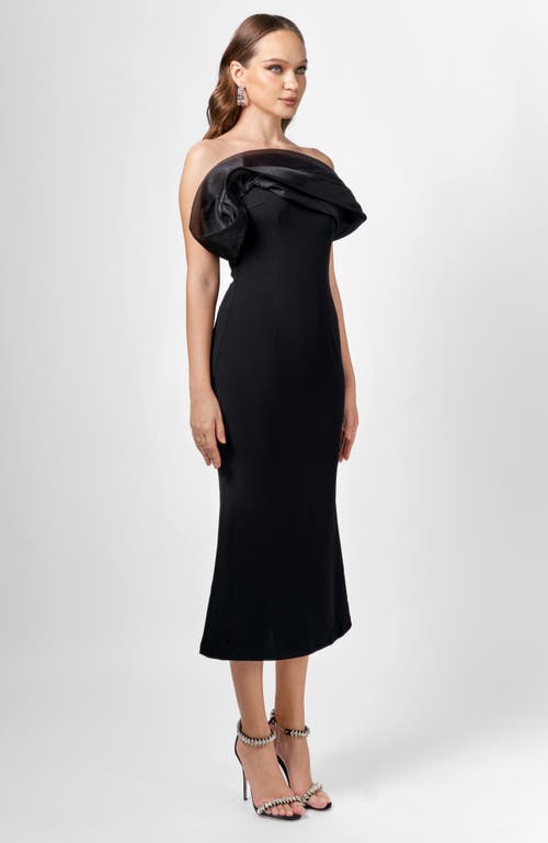 Bariano Kiarra Strapless Midi In Blue
