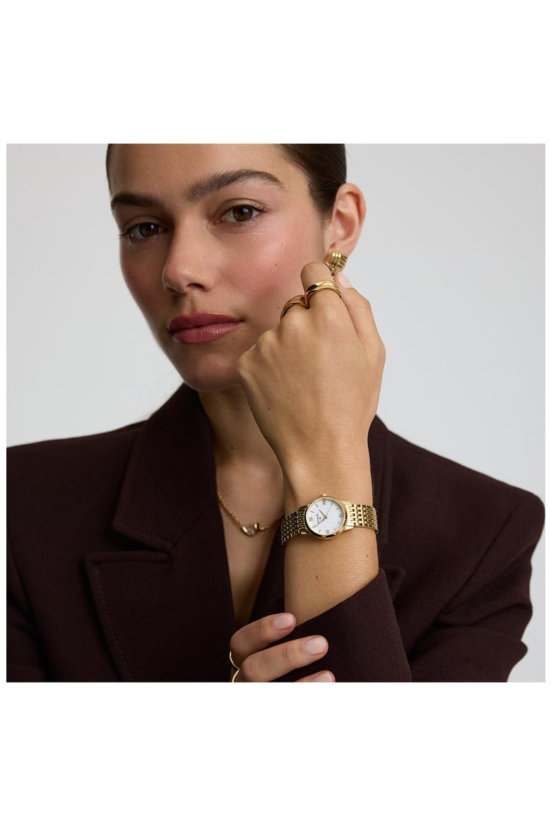 Classic Bracelet Watch, 20mm, Alternate, color, GOLD