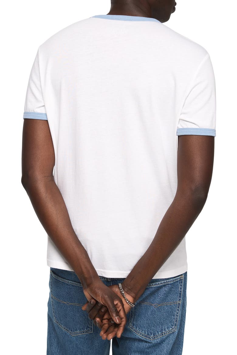 Logo Graphic Ringer T-Shirt, Alternate, color, BRIGHT WHITE