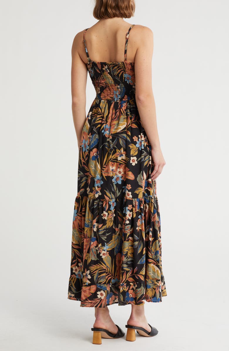 Angie Floral Peekaboo Maxi Dress, Alternate, color, 