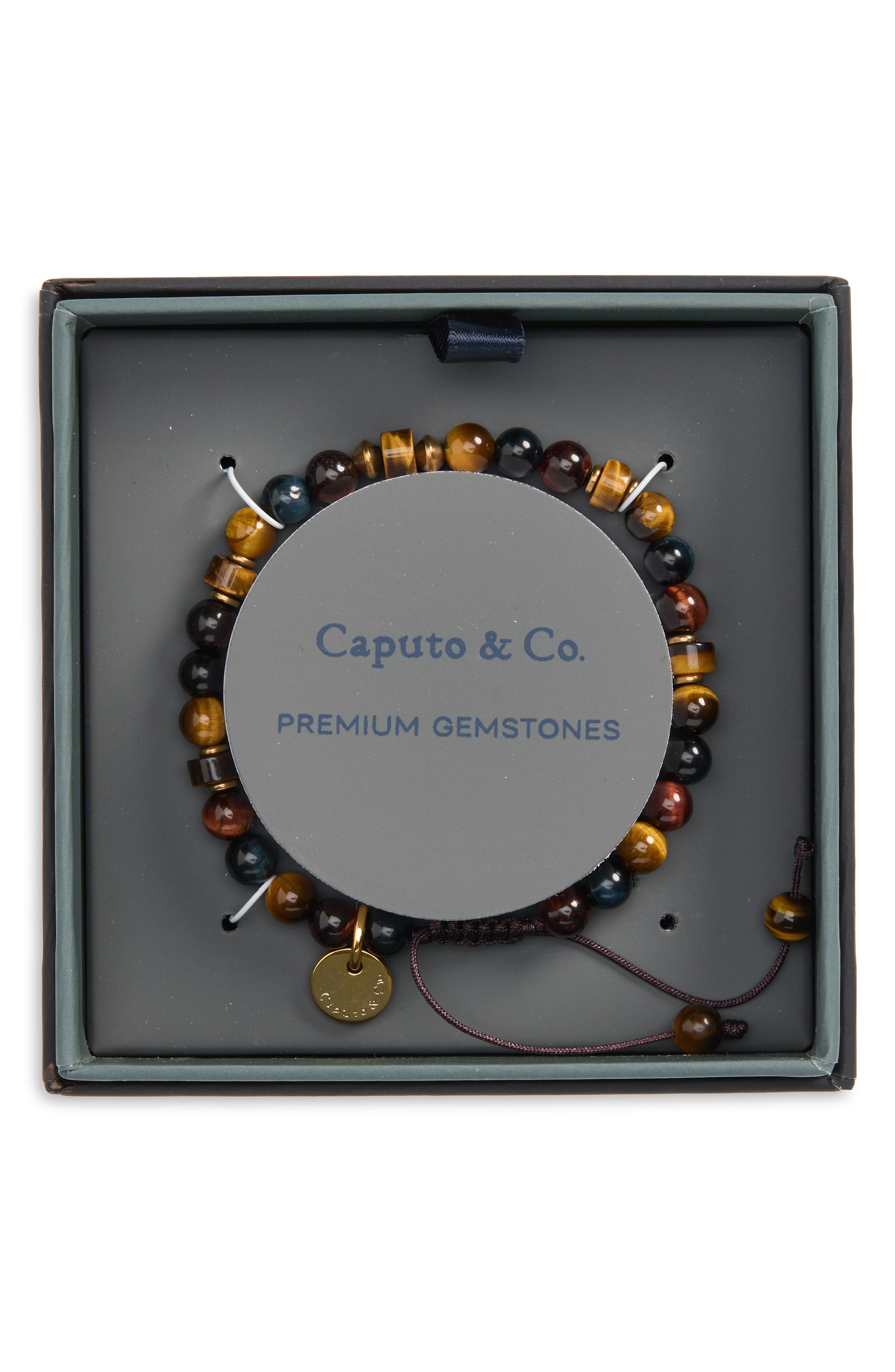 Men's Gemstone Heishi Bracelet