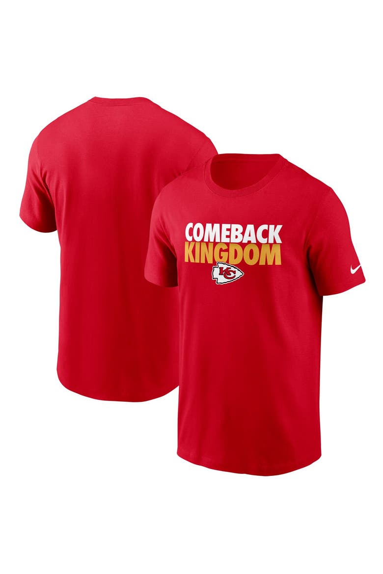 Men's Nike Red Kansas City Chiefs Hometown Collection Comeback T-Shirt, Main, color, Red