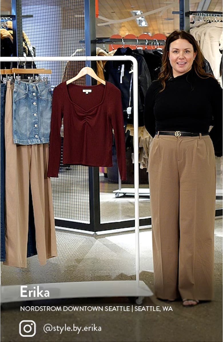 Ribbed Sweetheart Sweater Top, sales video thumbnail