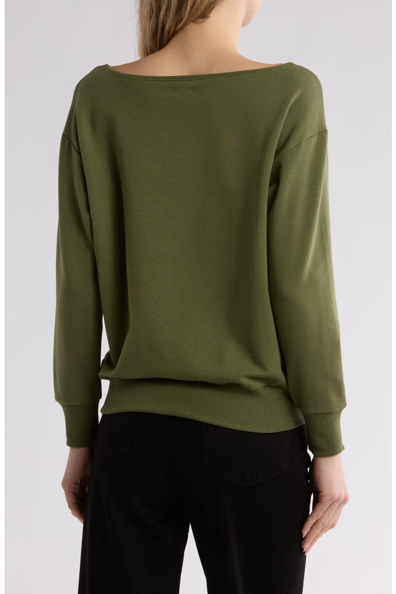 Kimora One-Shoulder Top, Alternate, color, OLIVE