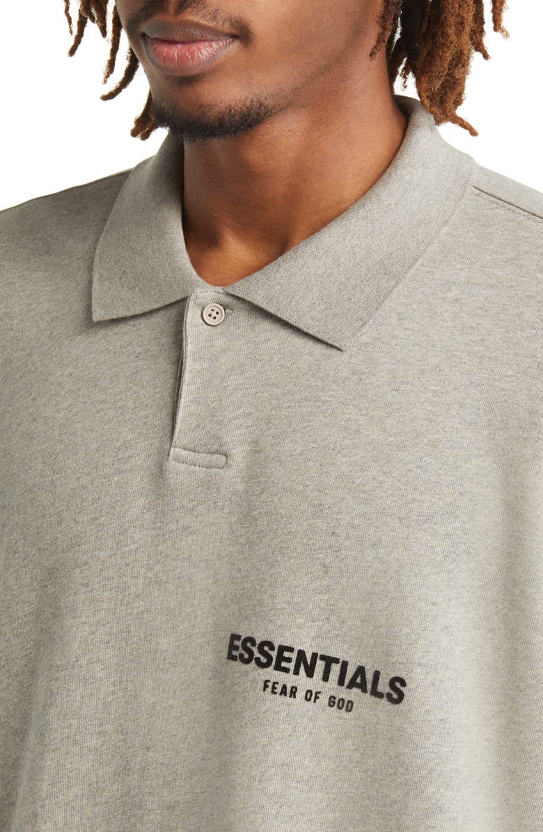Fear of God Essentials Long Sleeve Polo, Alternate, color, 