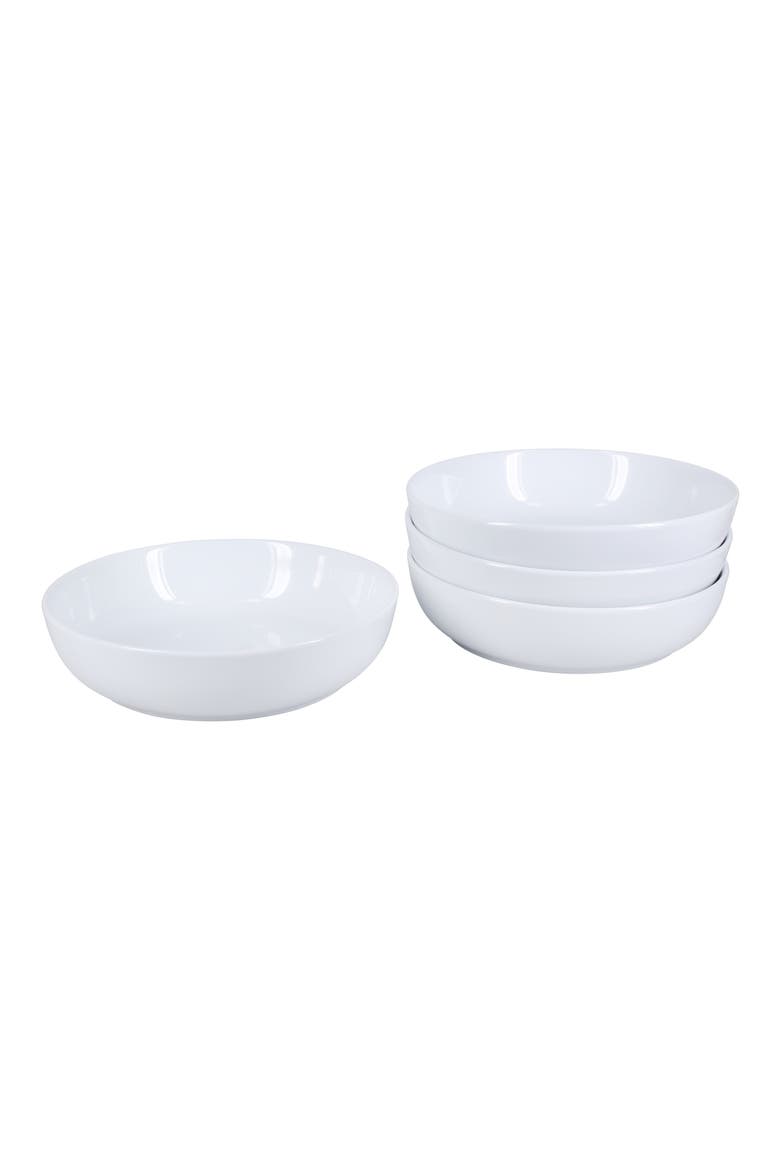 Whatever Set of 4 Dinner Bowl Set, Main, color, WHITE