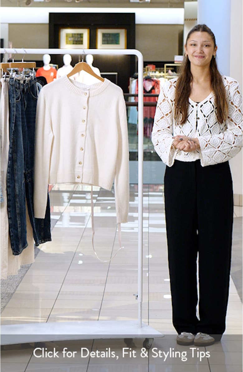 Signature Merino Wool & Cashmere Cardigan, sales video thumbnail