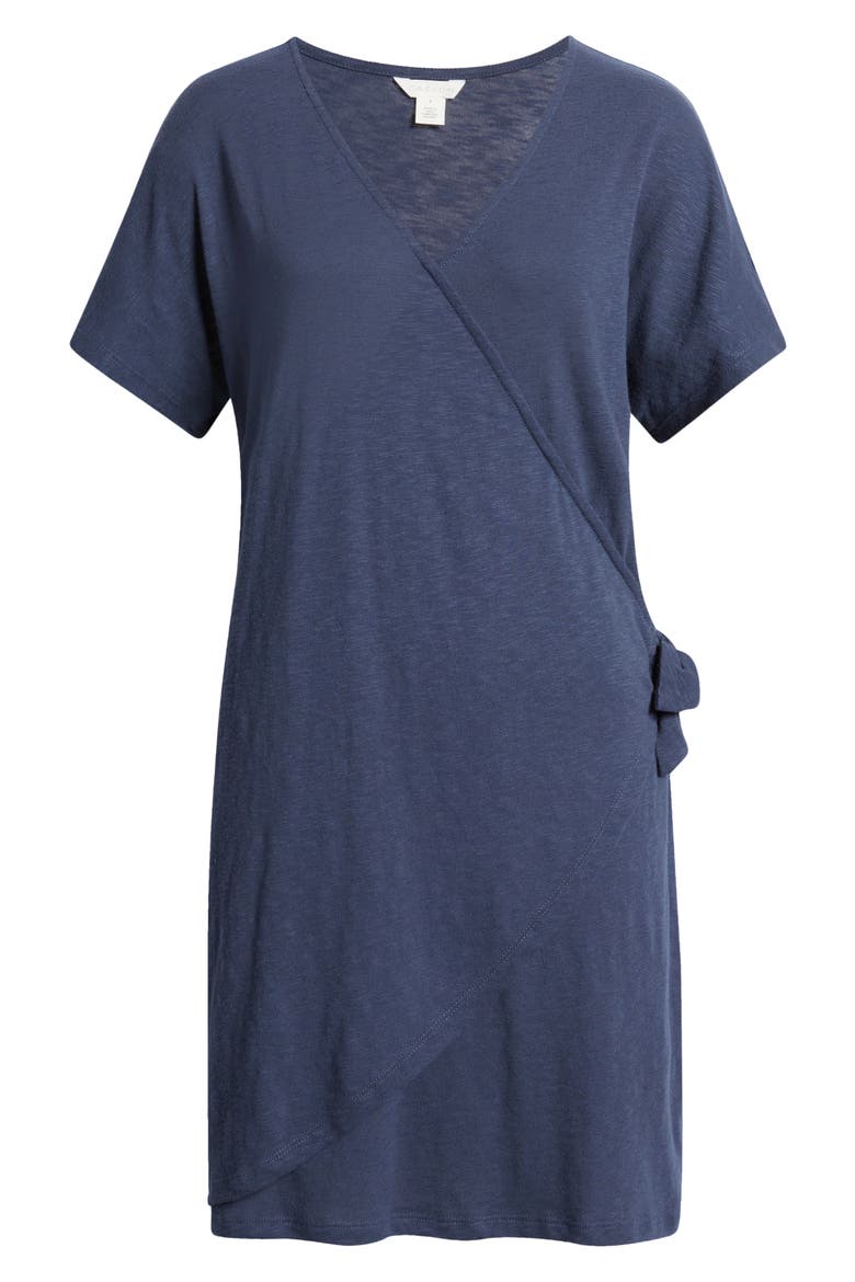Easy Side Tie Dress, Alternate, color, NAVY INDIGO