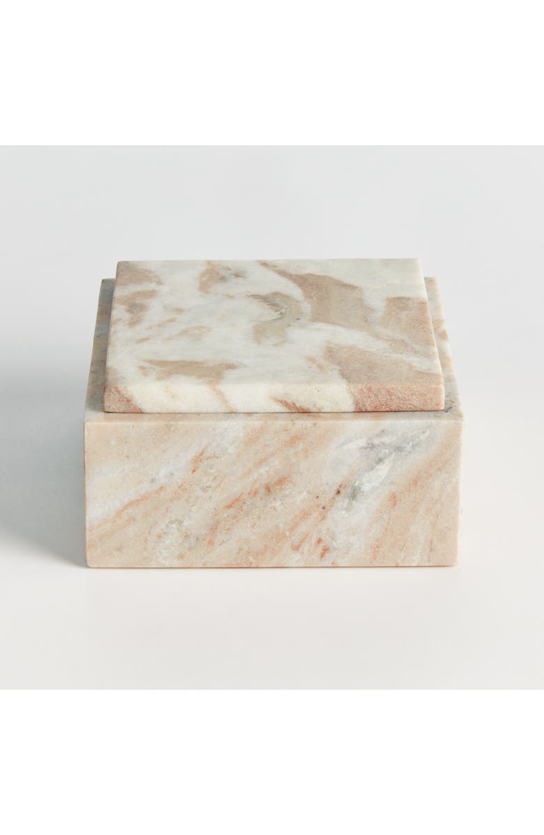 Napa Home & Garden Jaqueline Square Lidded Box, Alternate, color, Brown