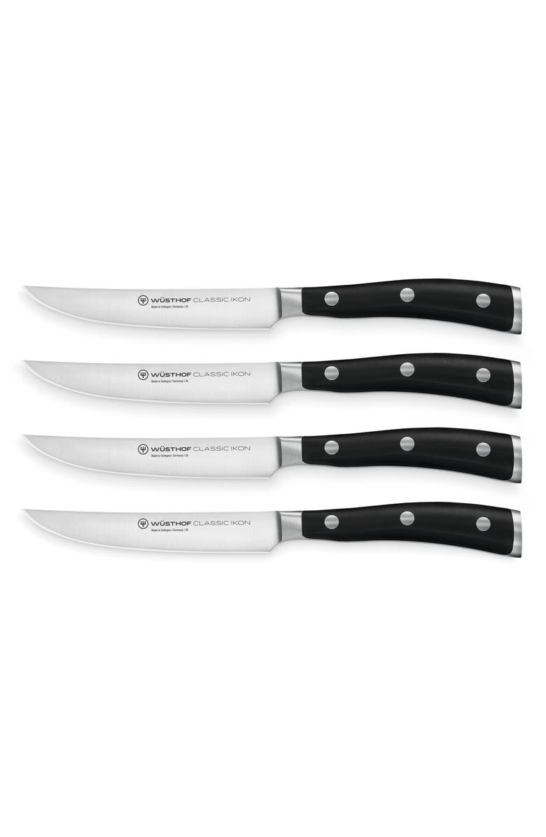 Wüsthof Classic Ikon 4-Piece Steak Knife Set, Main, color,