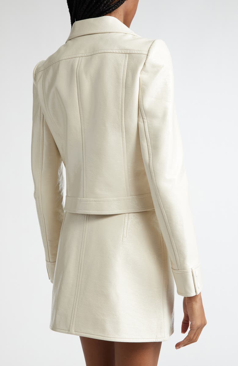 Courrèges Re-Edition Vinyl Jacket, Alternate, color, Off White
