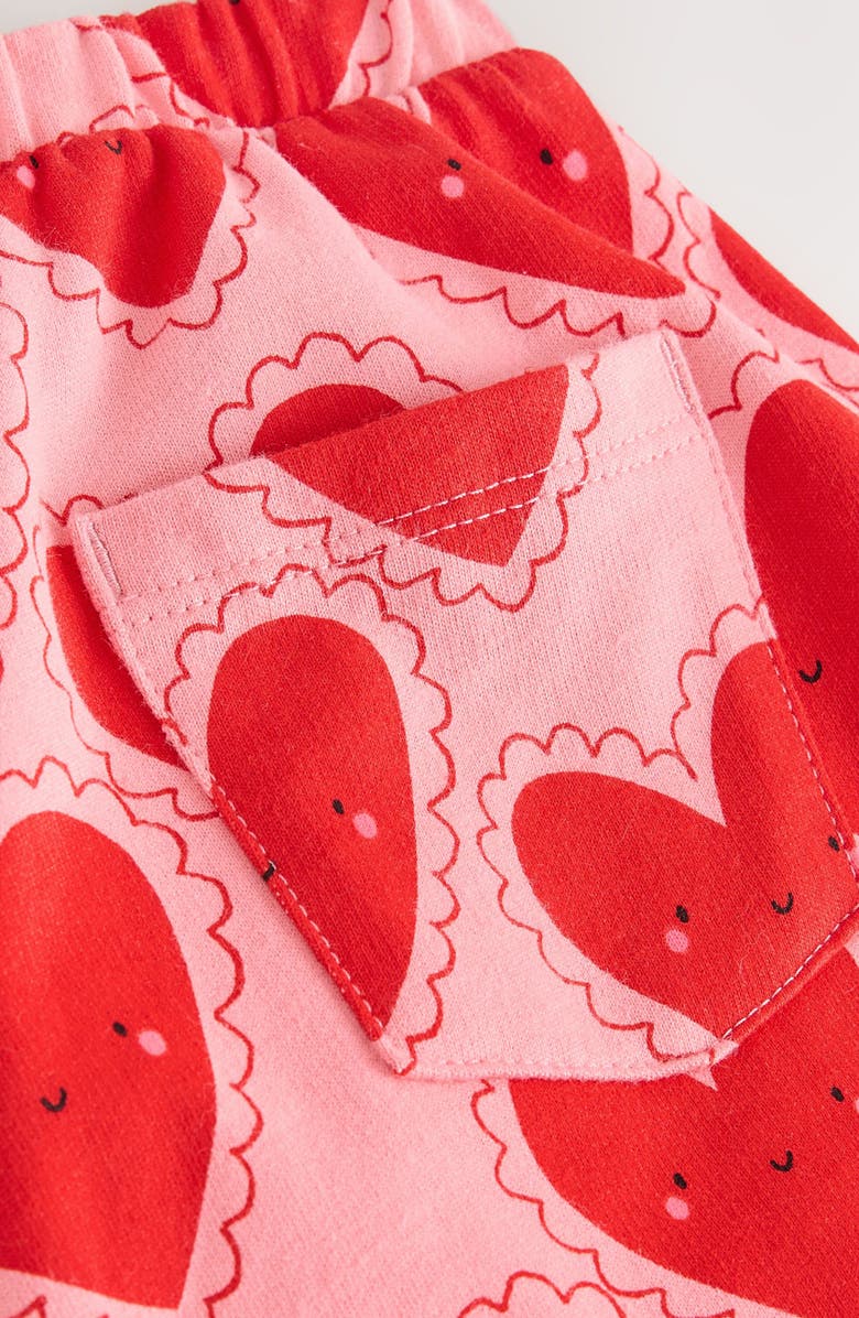 NEXT Kids' Happy Hearts Cotton Pants, Alternate, color, Red