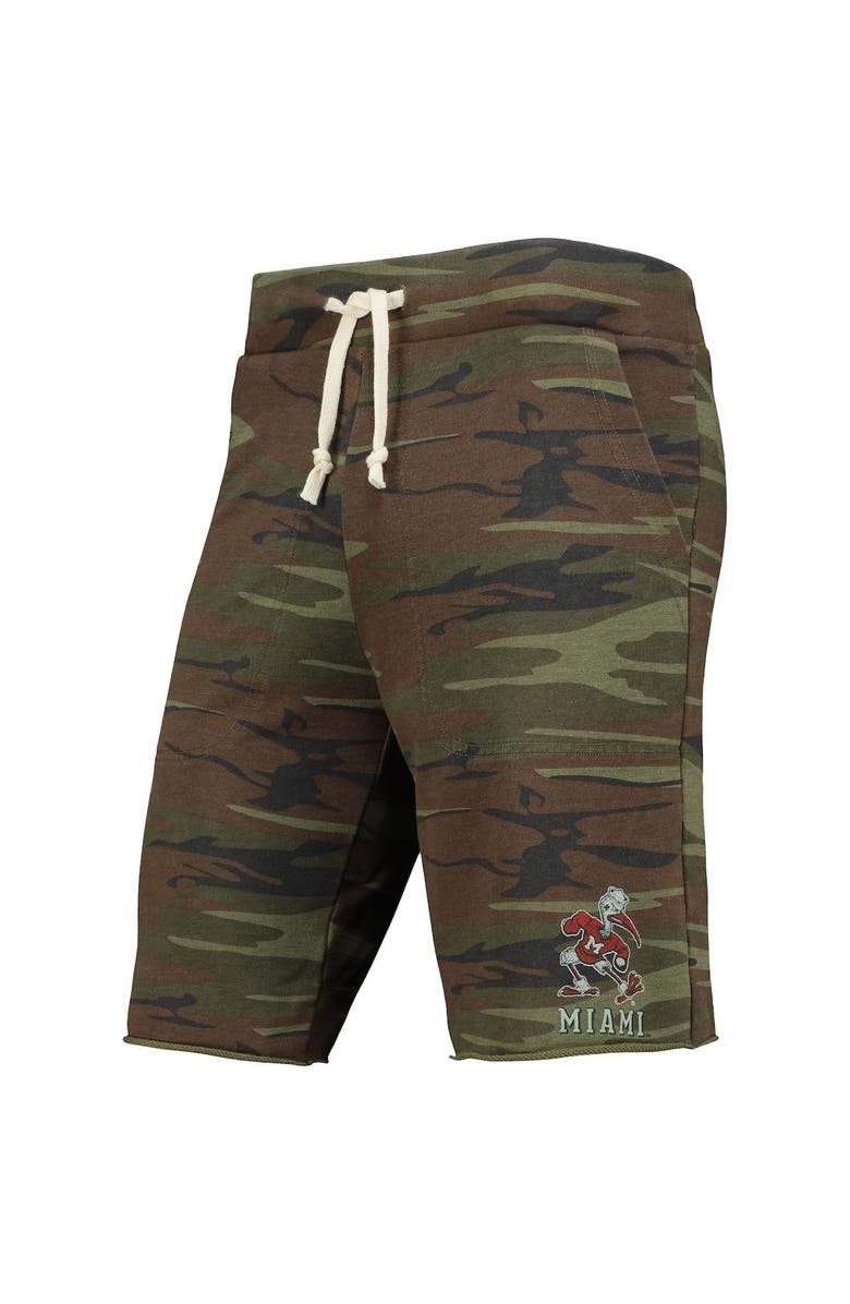 ALTERNATIVE APPAREL Men's Camo Alternative Apparel Miami Hurricanes Victory Lounge Shorts, Alternate, color, 