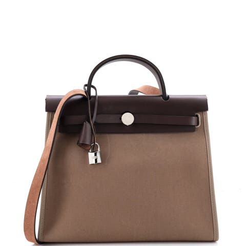 Herbag Zip Leather and Toile 31
