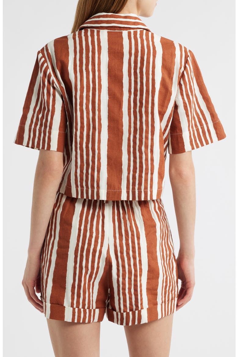 Mizuki Stripe Woven Shirt, Alternate, color, VECCHIO STRIPE PRINT