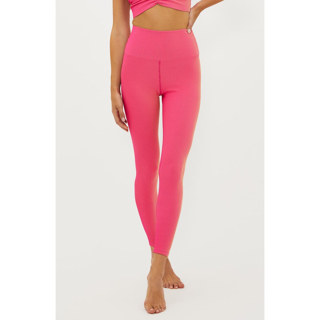 Beach Riot Mindy Sports Bra In Sunset Two Tone Rib