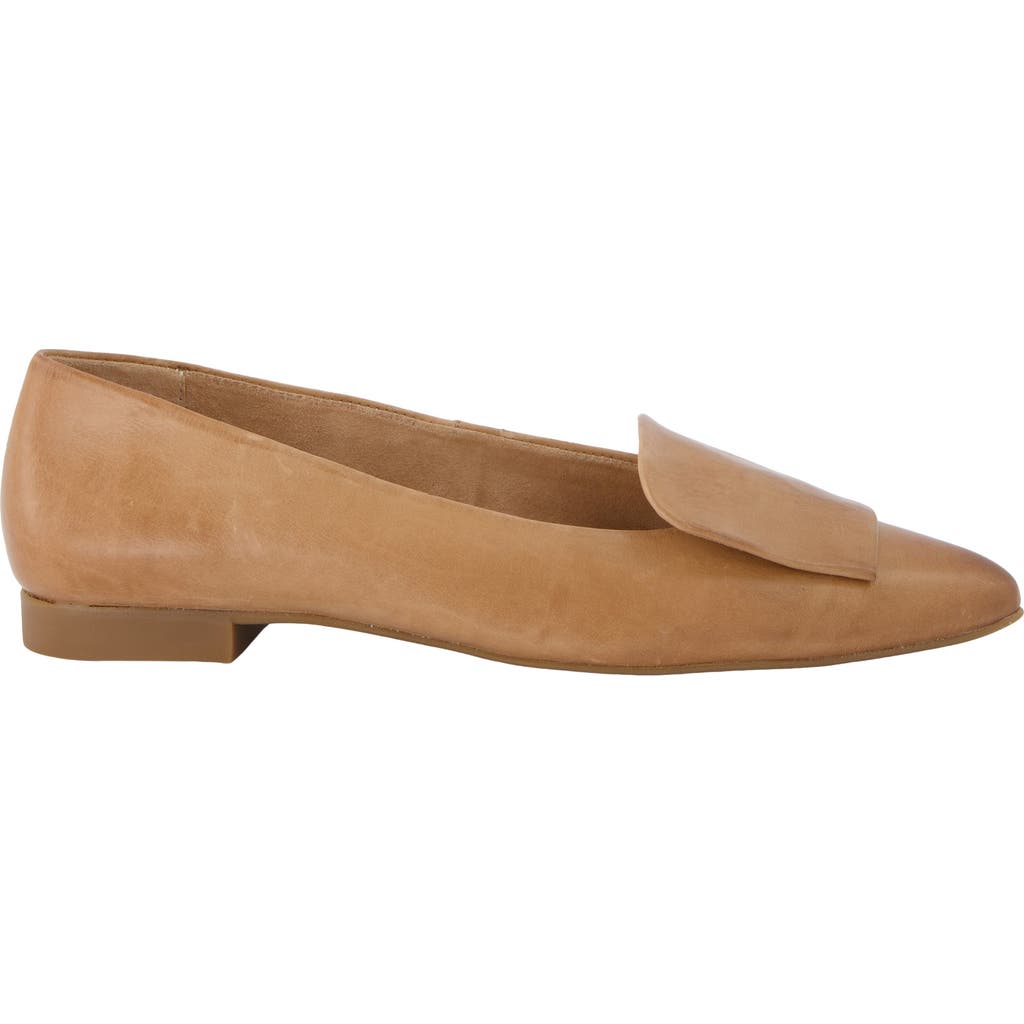 Paul Green Teddy Pointed Toe Flat In Alpaca Leather