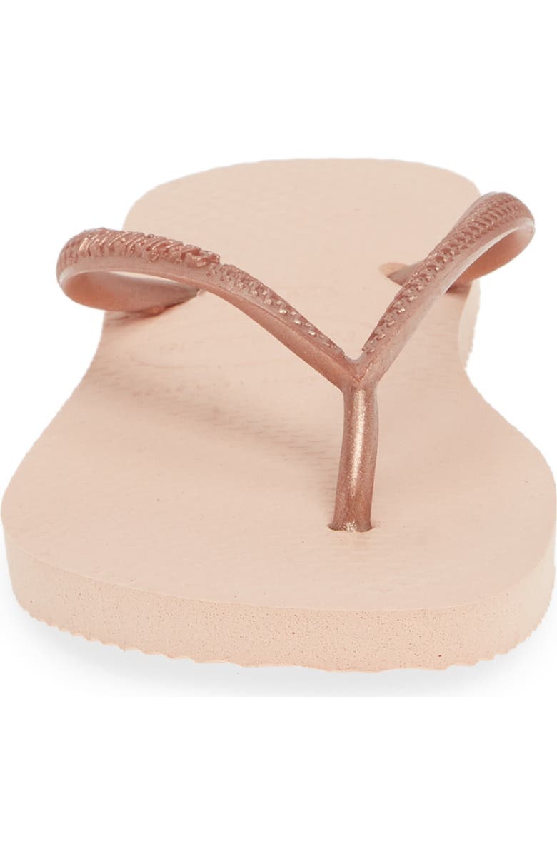 Havaianas Slim Flip Flop, Alternate, color, Ballet Rose
