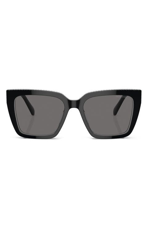 54mm Oversize Polarized Square Sunglasses